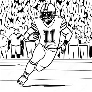 Ezekiel Elliott Running With Football Coloring Page 74506-61470