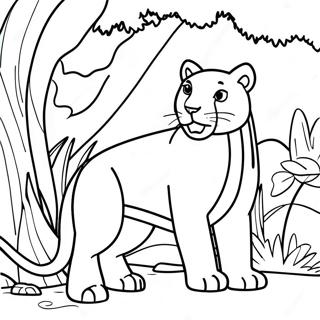 Bagheera Jungle Coloring Pages