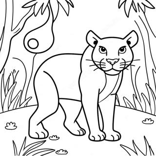 Bagheera Jungle Coloring Page 74545-61495