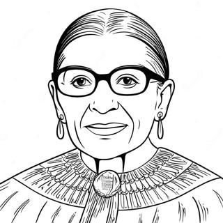 Ruth Bader Ginsburg Coloring Page 74555-61498