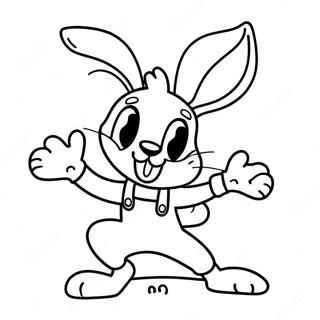 Super Rabbit Boy In Action Coloring Page 74586-61548