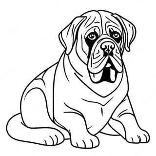 English Mastiff Coloring Page 74595-61542