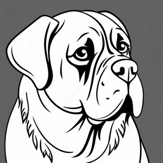 English Mastiff Coloring Page 74595-61543