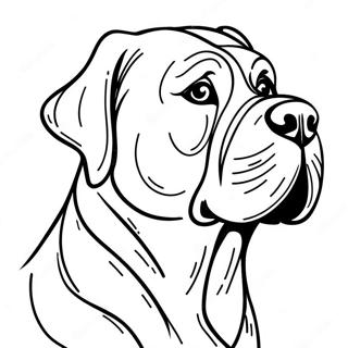 English Mastiff Coloring Page 74595-61544