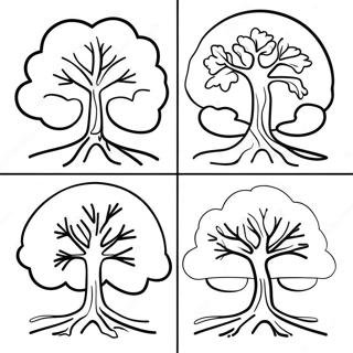 Four Seasons Coloring Page 74615-61555