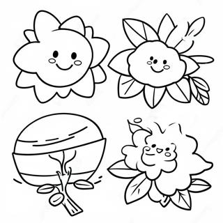 Four Seasons Coloring Page 74615-61556