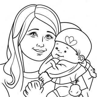 Christian Mothers Day Coloring Page 74635-61567