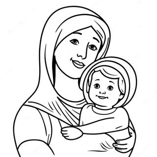 Christian Mothers Day Coloring Page 74635-61568