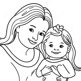 Heartwarming Christian Mothers Day Coloring Page 74636-61575