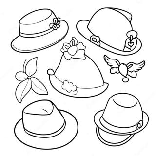 Hats Coloring Page 7464-6067