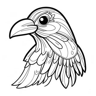 Raven Coloring Page 7494-6090