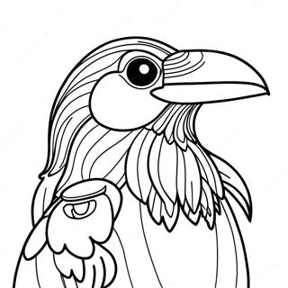 Raven Coloring Page 7494-6091