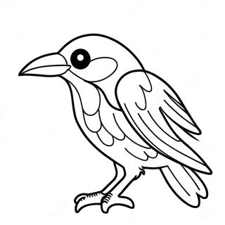 Raven Coloring Page 7494-6092