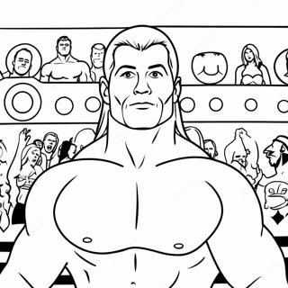 Colorful Wwe Wrestler Hidden Objects Coloring Page 7525-6117