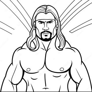 Colorful Wwe Wrestler Hidden Objects Coloring Page 7525-6120