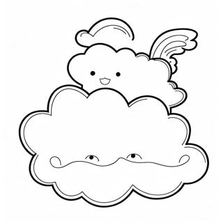 Heavenly Clouds Coloring Page 7534-6123