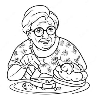 Best Grandma Coloring Page 7544-6131