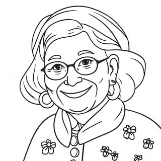 Best Grandma Coloring Page 7544-6132