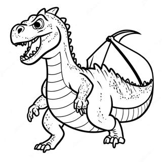 Indominus Rex Roaring Coloring Page 7565-6151