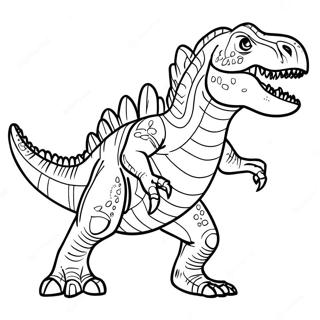 Indominus Rex Roaring Coloring Page 7565-6152