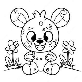 Cute Spring Trap Character Coloring Page 7575-6158