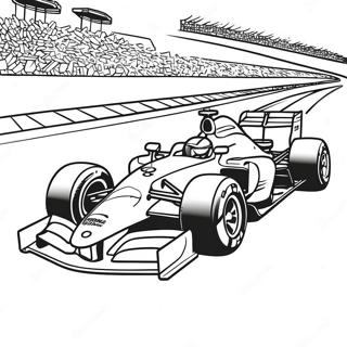 F1 Racing Fun Coloring Pages