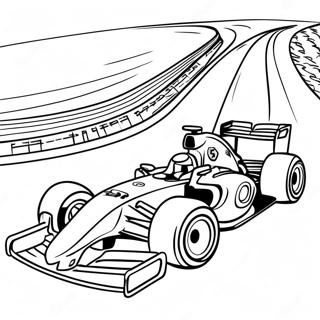 Fast F1 Race Track Coloring Page 7585-6165