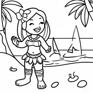 Luau Coloring Page 7594-6171