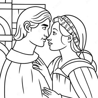 Romeo And Juliet Coloring Page 7604-6178