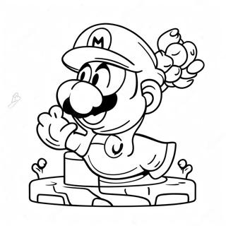 Super Mario 3d World Coloring Page 7614-6186