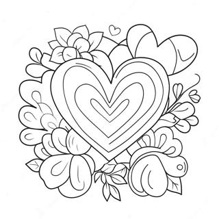 Religious Valentine Coloring Page 7624-6195