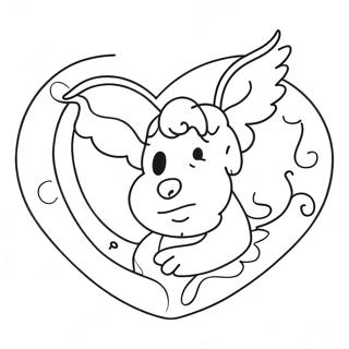 Religious Valentine Coloring Page 7624-6196