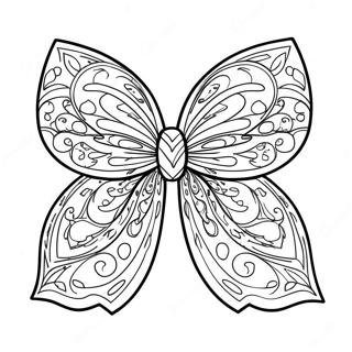 Bow Coloring Page 7634-6202