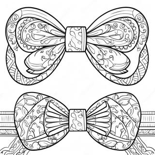 Bow Coloring Page 7634-6203