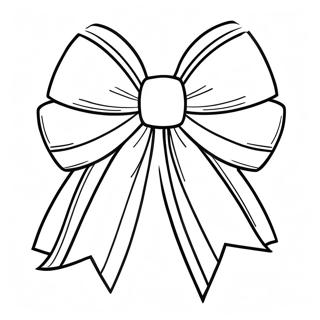 Colorful Bow With Ribbon Coloring Page 7635-6208