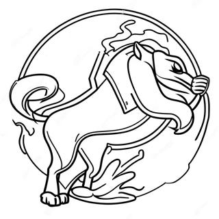 Detroit Lions Logo Coloring Page 7644-6210