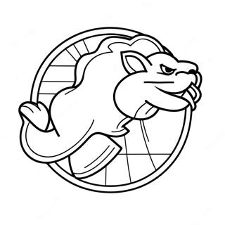 Detroit Lions Logo Coloring Page 7644-6211