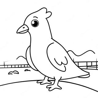 Adventurous Pigeon Mo Willems Coloring Page 7655-6221