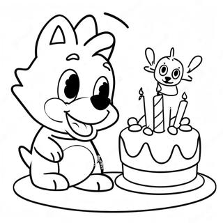 Bluey And Bingo Birthday Party Coloring Page 7665-6230