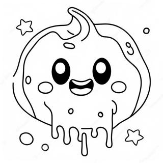 Glowing Neon Slime Coloring Page 7675-6237