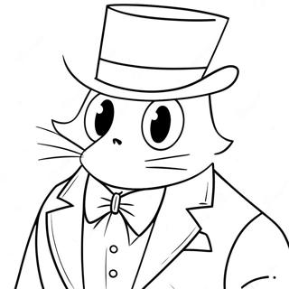 Tuxedo Sam Coloring Page 7684-6242