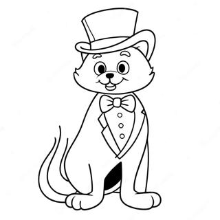 Tuxedo Sam Coloring Page 7684-6243