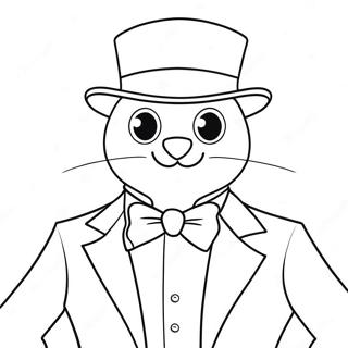 Tuxedo Sam Coloring Page 7684-6244