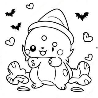 Pokemon Halloween Coloring Page 7694-6251