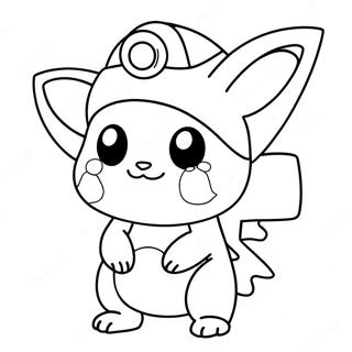 Cute Pokemon In Costumes Coloring Page 7695-6255