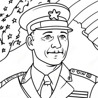 Patriotic Veterans Coloring Page 7705-6262