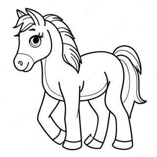 Baby Horse Coloring Pages