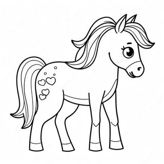 Baby Horse Coloring Page 7714-6267