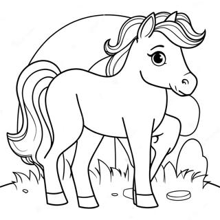 Baby Horse Coloring Page 7714-6268