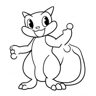 Mewtwo Coloring Pages